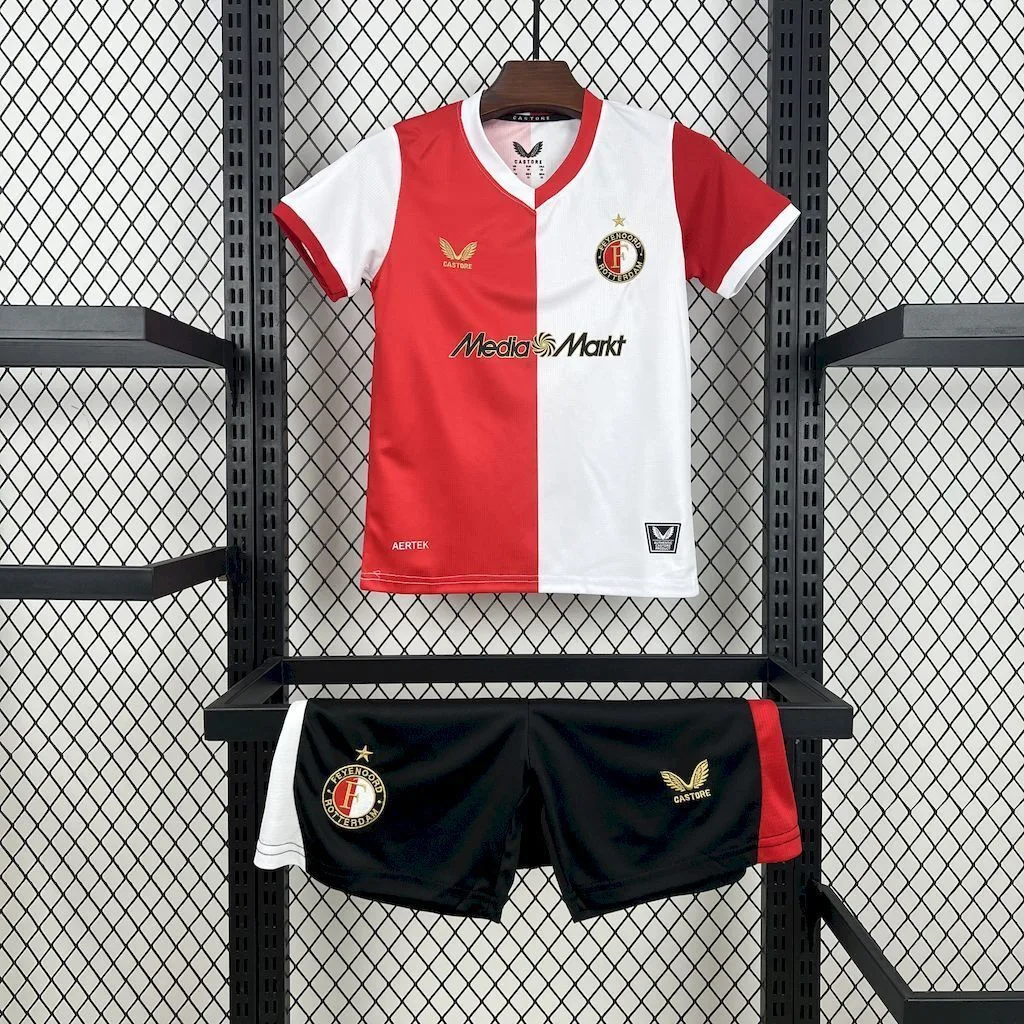 Feyenoord Rotterdam 2025/26 Home Kids Kit, foto 1