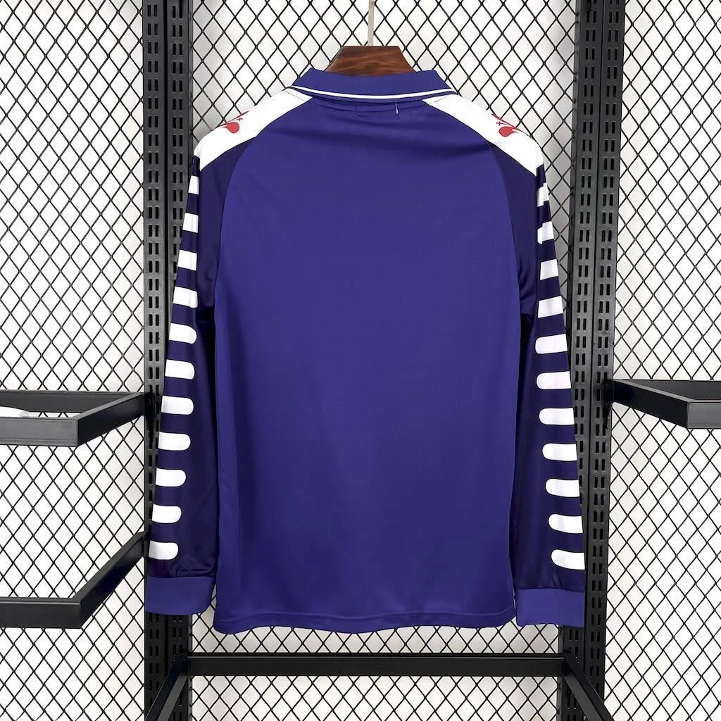 Fiorentina 1998/99 Home Long Sleeves Retro Jersey, foto 2