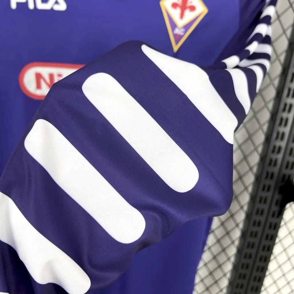 Fiorentina 1998/99 Home Long Sleeves Retro Jersey, foto 3