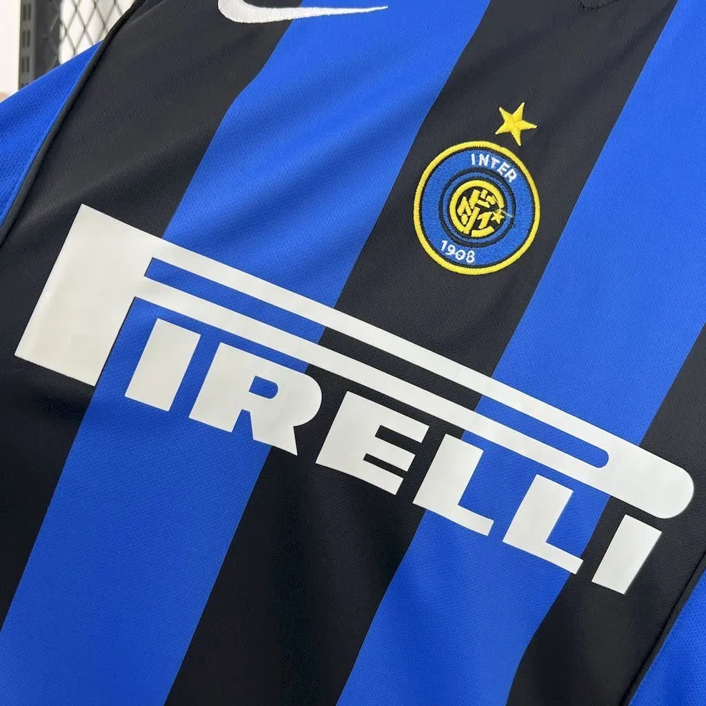 Inter Milan 2004/05 Home Long Sleeves Retro Jersey, foto 4