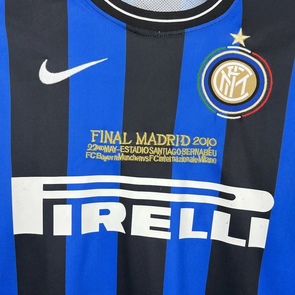 Inter Milan 2010 Home Long Sleeves Retro Jersey, foto 4