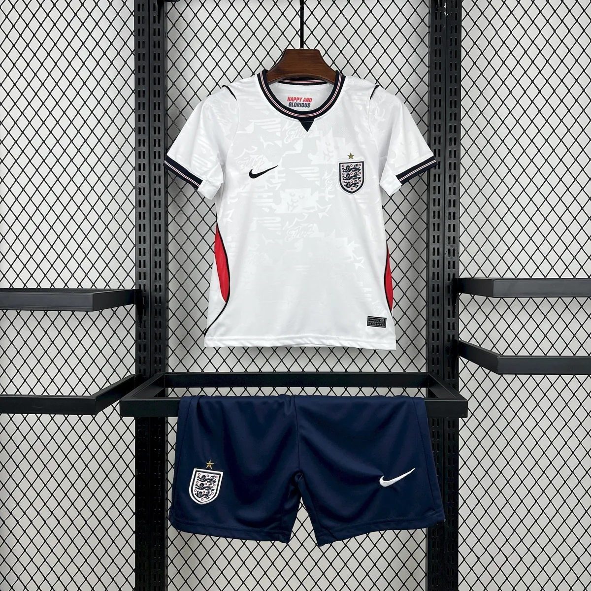 Kids England 2026 World Cup Home Jersey Kit Footy Leaked, foto 1