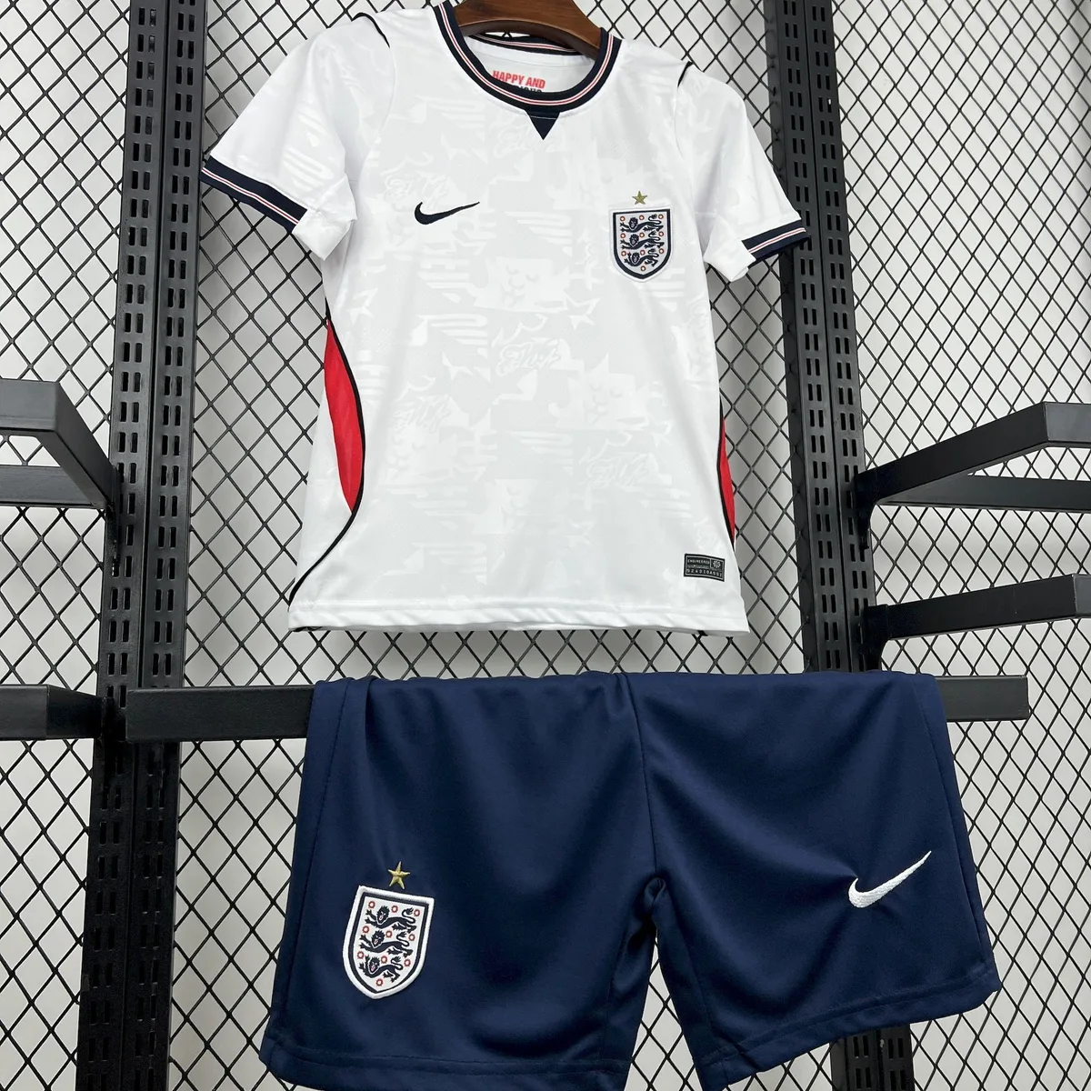 Kids England 2026 World Cup Home Jersey Kit Footy Leaked, foto 3