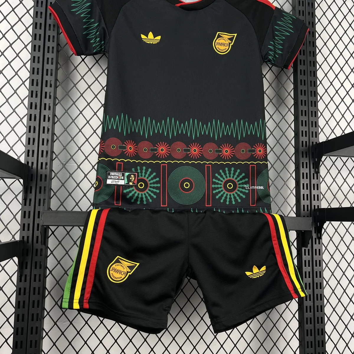 Kids Jamaica x Bob Marley 2026 Away Jersey Kit, foto 3