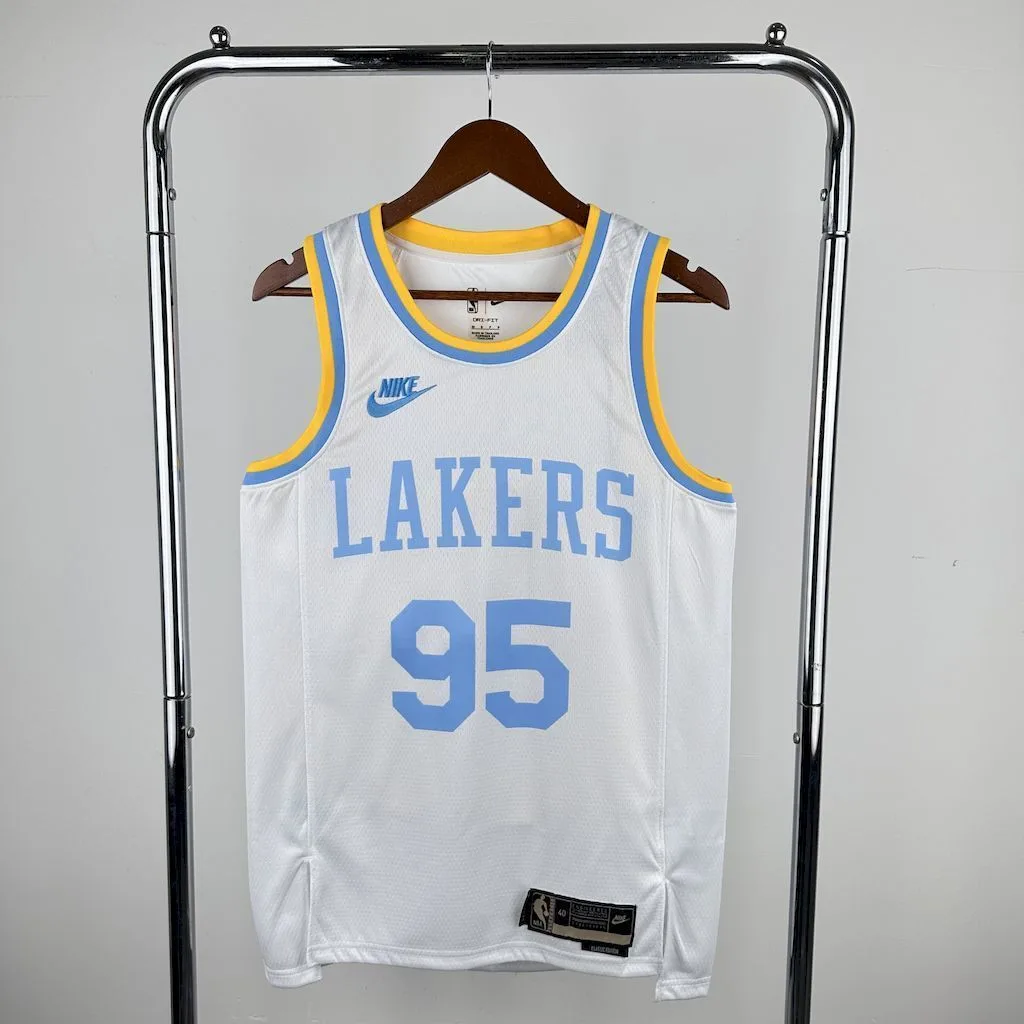 Los Angeles Lakers 2023/24 TOSCANO#95 Retro Jersey, foto 1