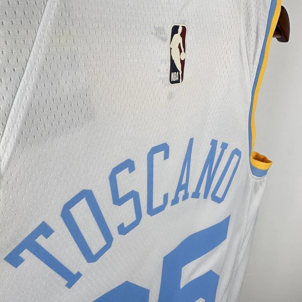 Los Angeles Lakers 2023/24 TOSCANO#95 Retro Jersey, foto 3