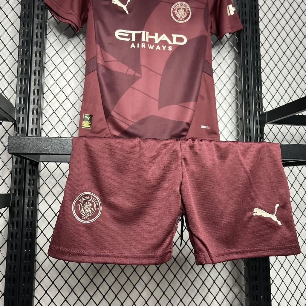 Manchester City 2024/25 Third Away Kids Kit, foto 3