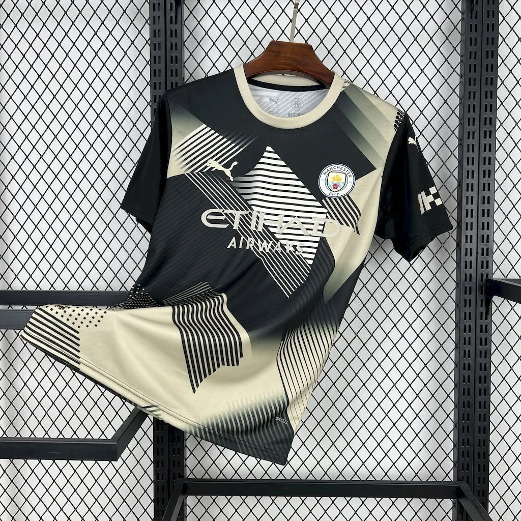 Manchester City 2025/26 Black and yellow concept version Jersey, foto 1