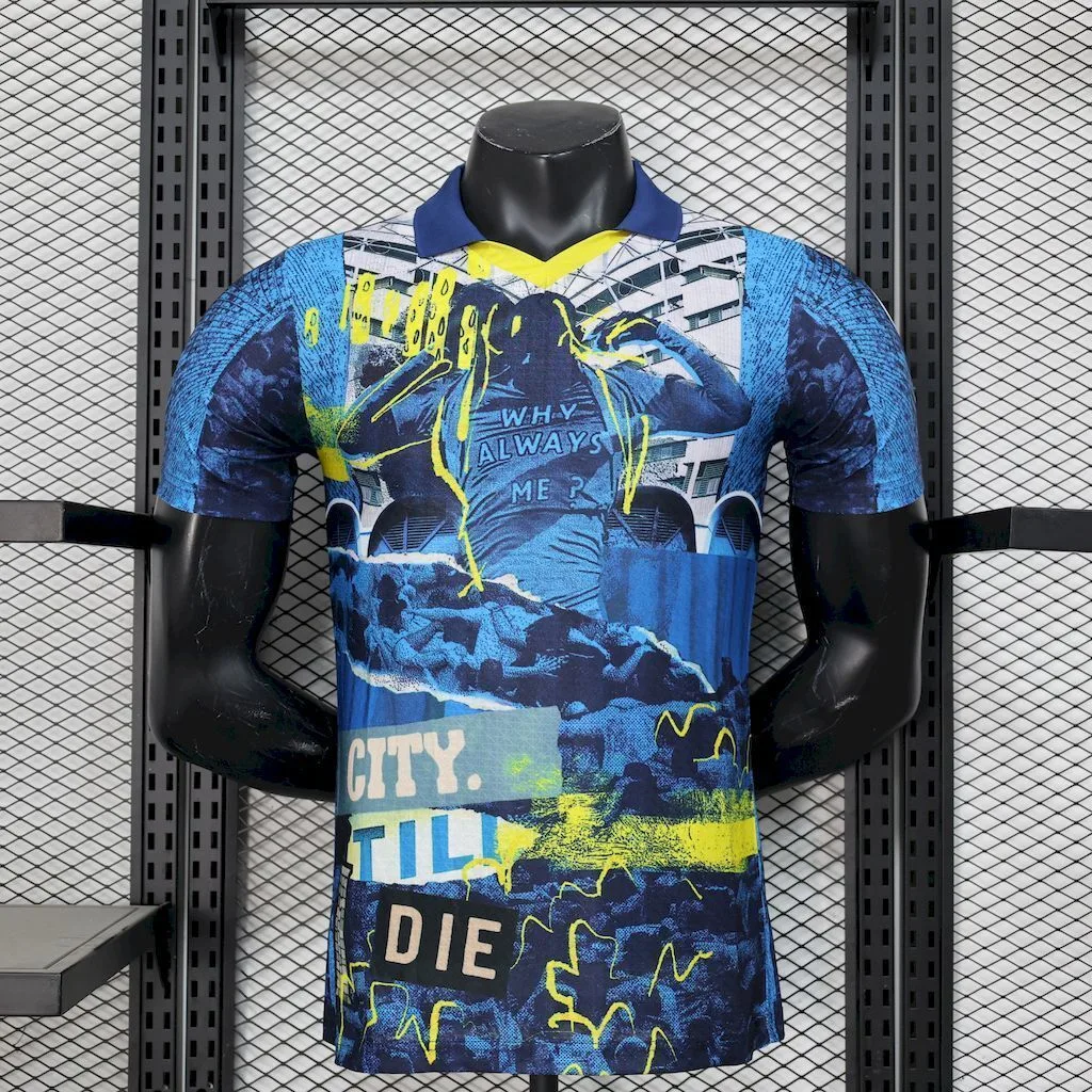 Manchester City 2025/26 Blue Special Edition Jersey Player Version, foto 1