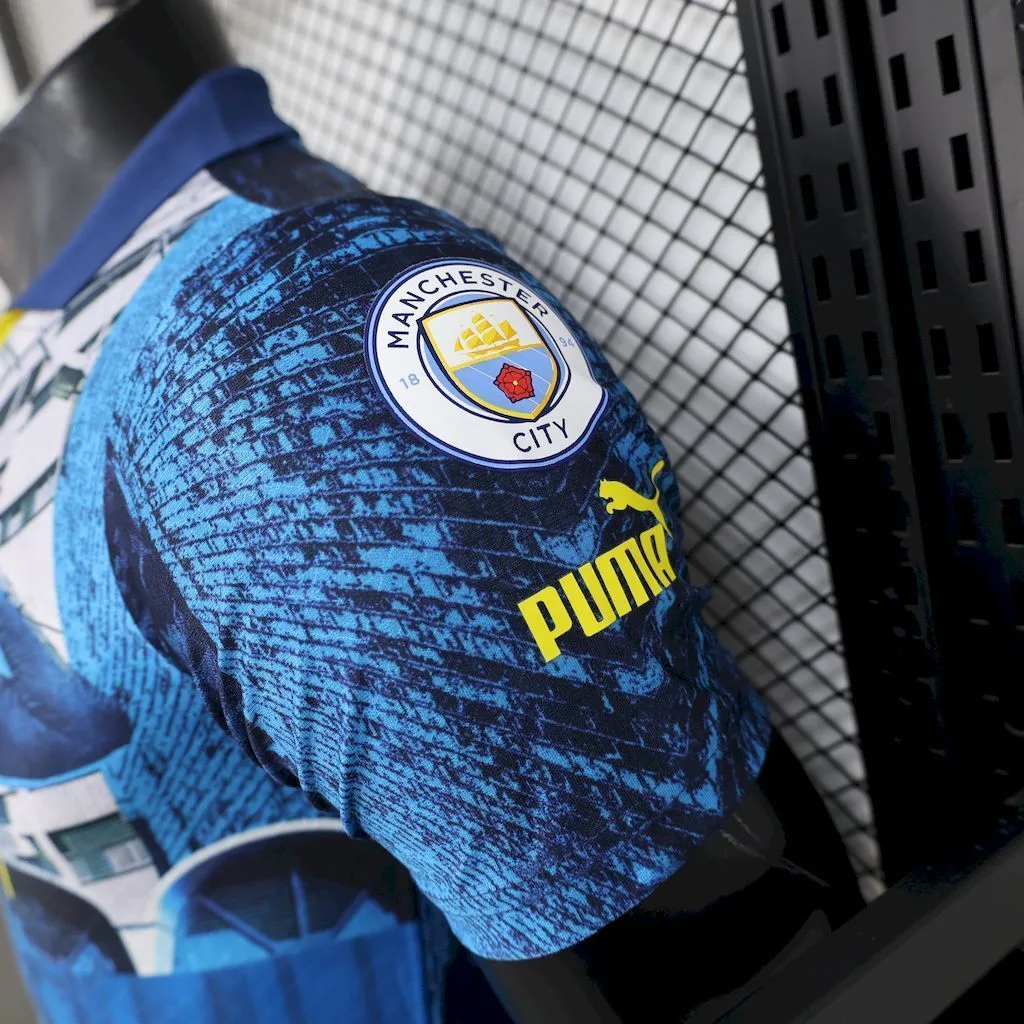 Manchester City 2025/26 Blue Special Edition Jersey Player Version, foto 4