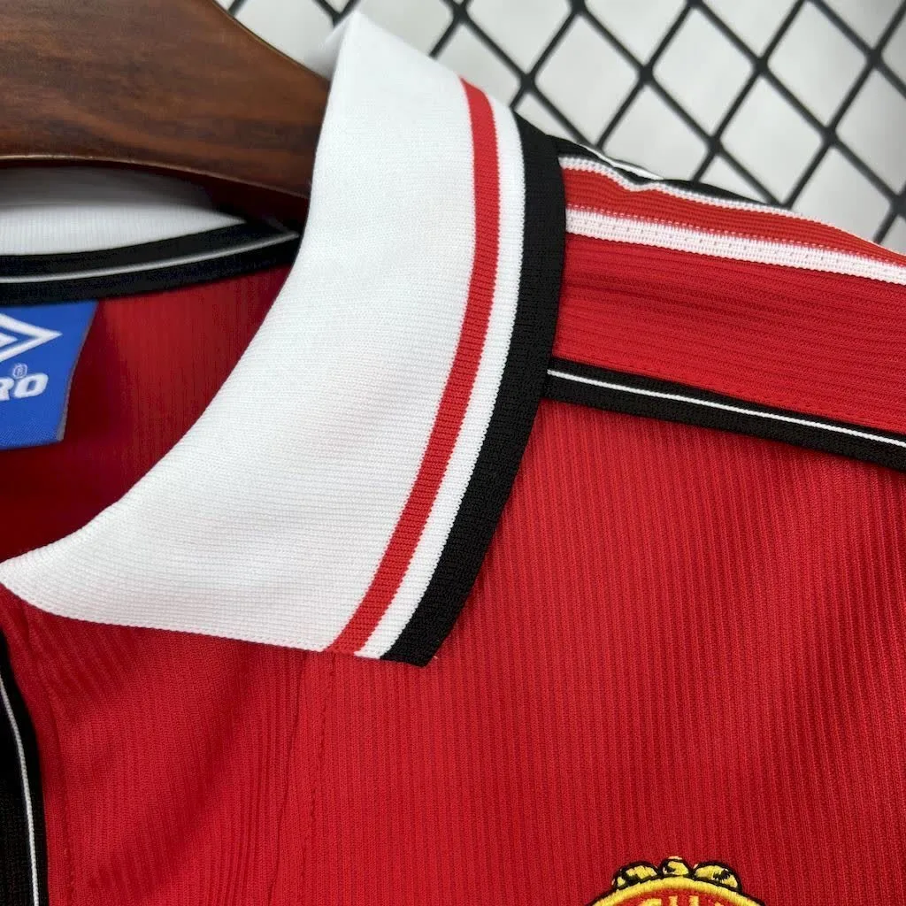 Manchester United 1998/99 Home Long Sleeves Retro Jersey, foto 6