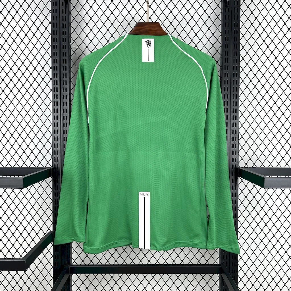Manchester United 2007/08 Green Goalkeeper Long Sleeves Retro Jersey, foto 3