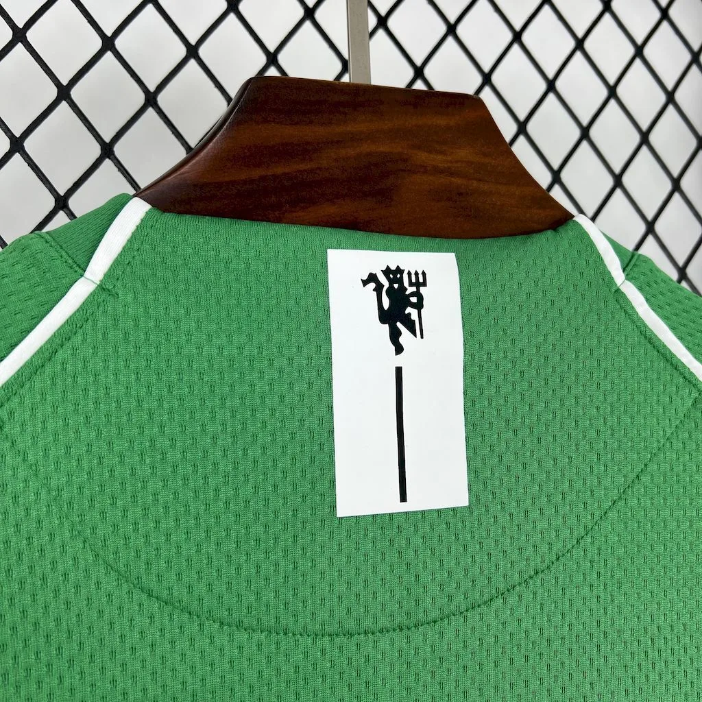 Manchester United 2007/08 Green Goalkeeper Retro Jersey, foto 3