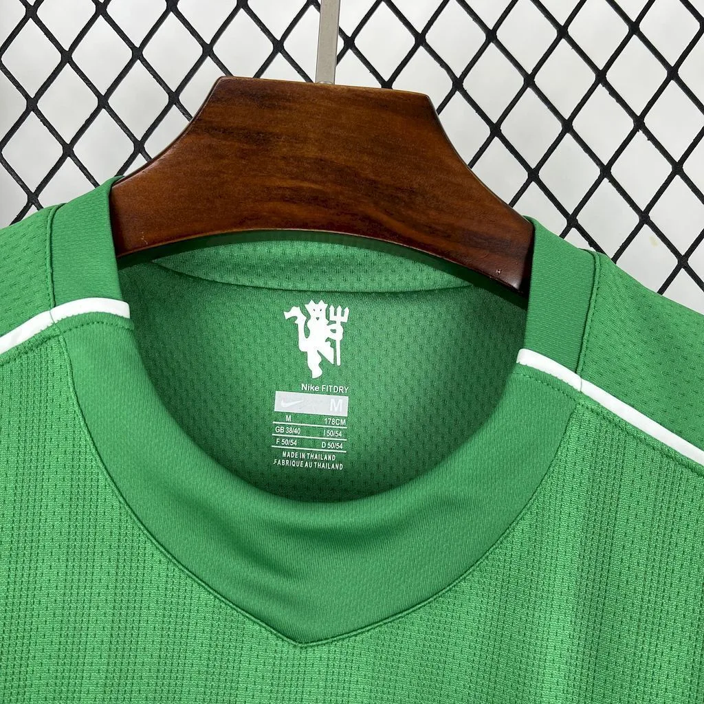 Manchester United 2007/08 Green Goalkeeper Retro Jersey, foto 6