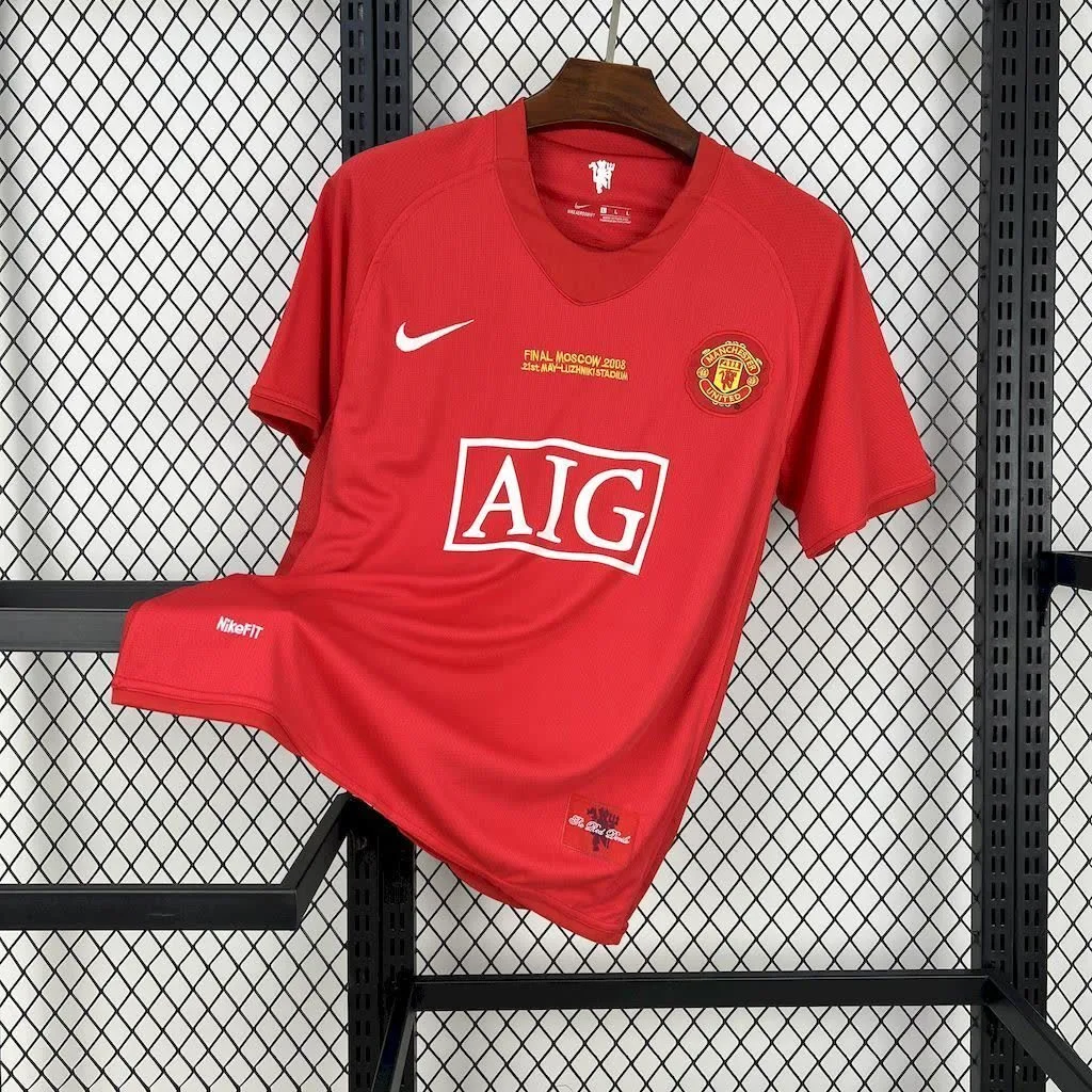 Manchester United 2007/08 Home UCL Retro Jersey, foto 1