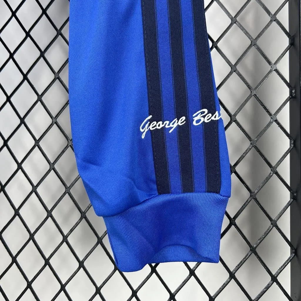 Manchester United 2024/25 Joint Edition Blue Long Sleeves Retro Jersey, foto 3