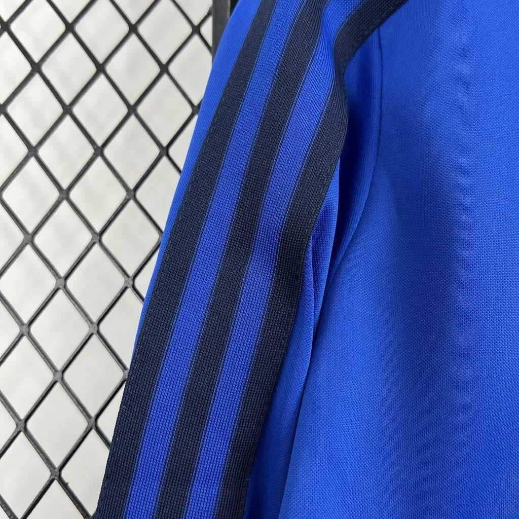 Manchester United 2024/25 Joint Edition Blue Long Sleeves Retro Jersey, foto 4