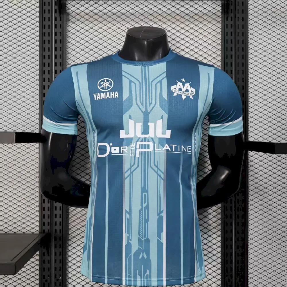 Men’s Olympique Marseille 2025/26 Blue Jersey Player Version, foto 1