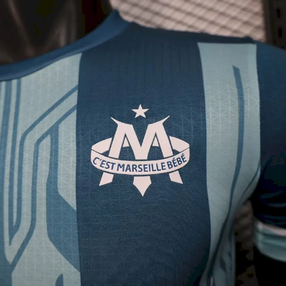 Men’s Olympique Marseille 2025/26 Blue Jersey Player Version, foto 3
