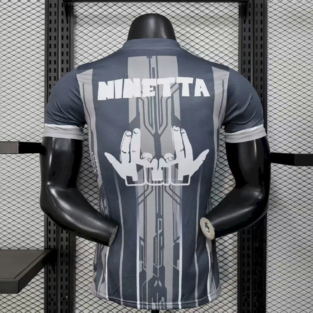 Men’s Olympique Marseille 2025/26 Grey Jersey Player Version, foto 3