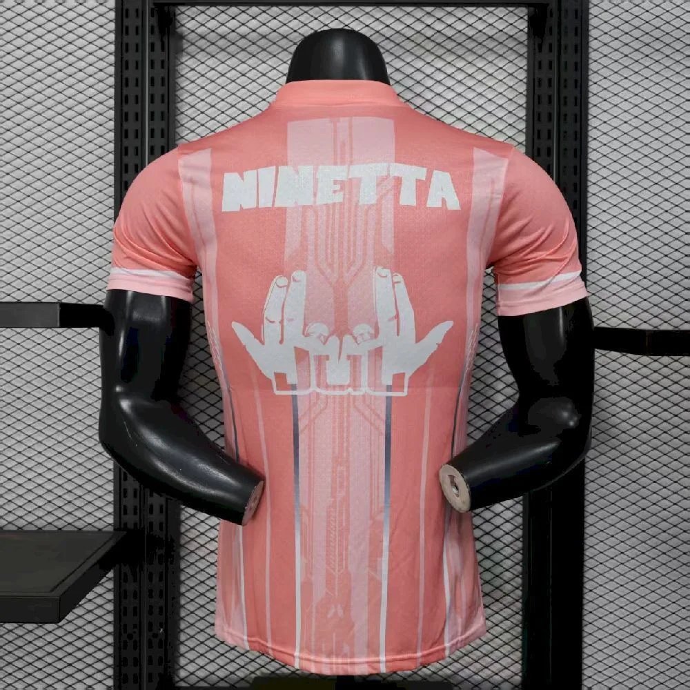 Men’s Olympique Marseille 2025/26 Pink Jersey Player Version, foto 2