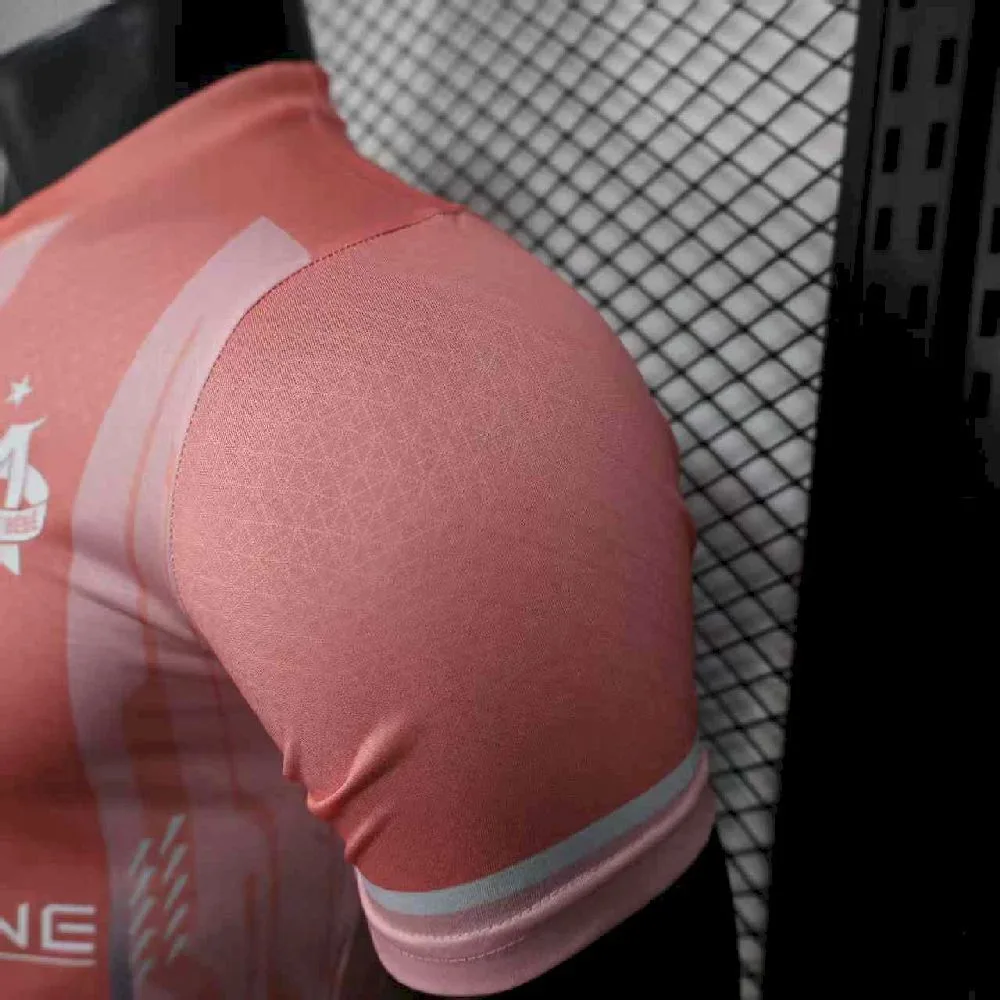 Men’s Olympique Marseille 2025/26 Pink Jersey Player Version, foto 3