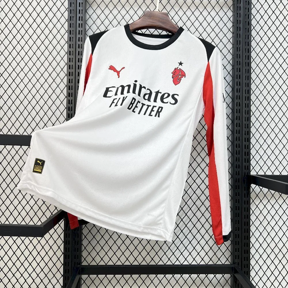 Mens AC Milan 2025/26 Away Long Sleeve Jersey, foto 1