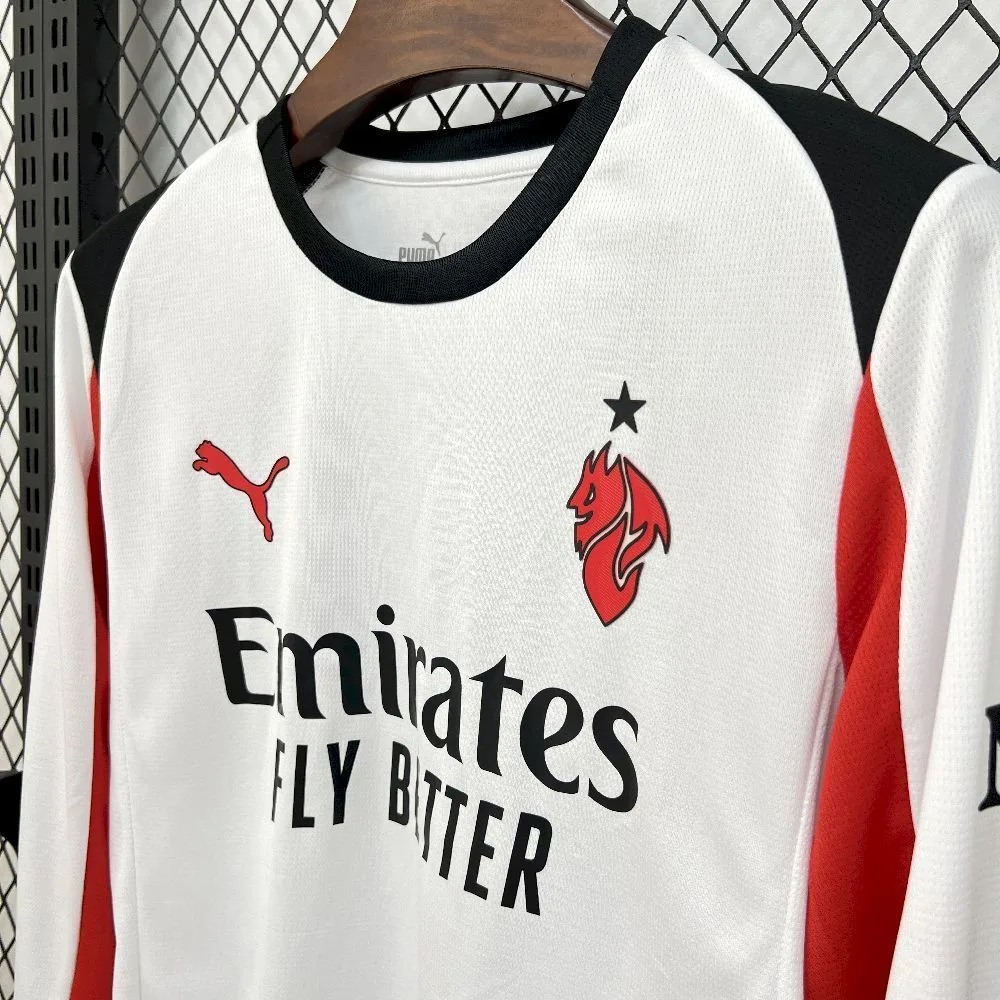 Mens AC Milan 2025/26 Away Long Sleeve Jersey, foto 5