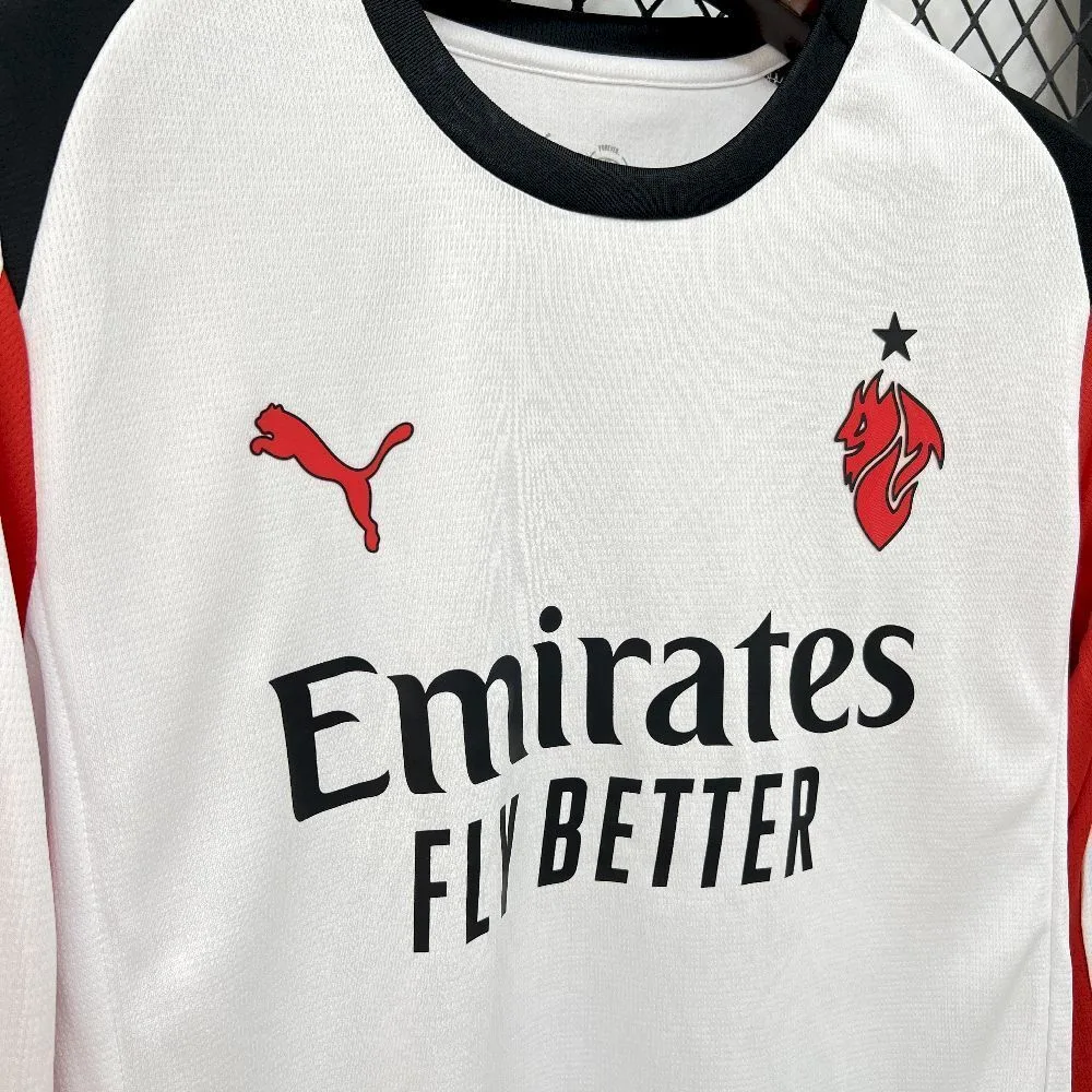 Mens AC Milan 2025/26 Away Long Sleeve Jersey, foto 6