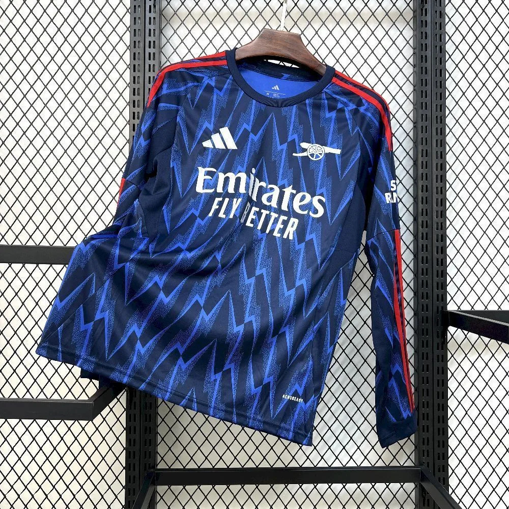 Mens Arsenal 2025/26 Away Long Sleeve Jersey, foto 1