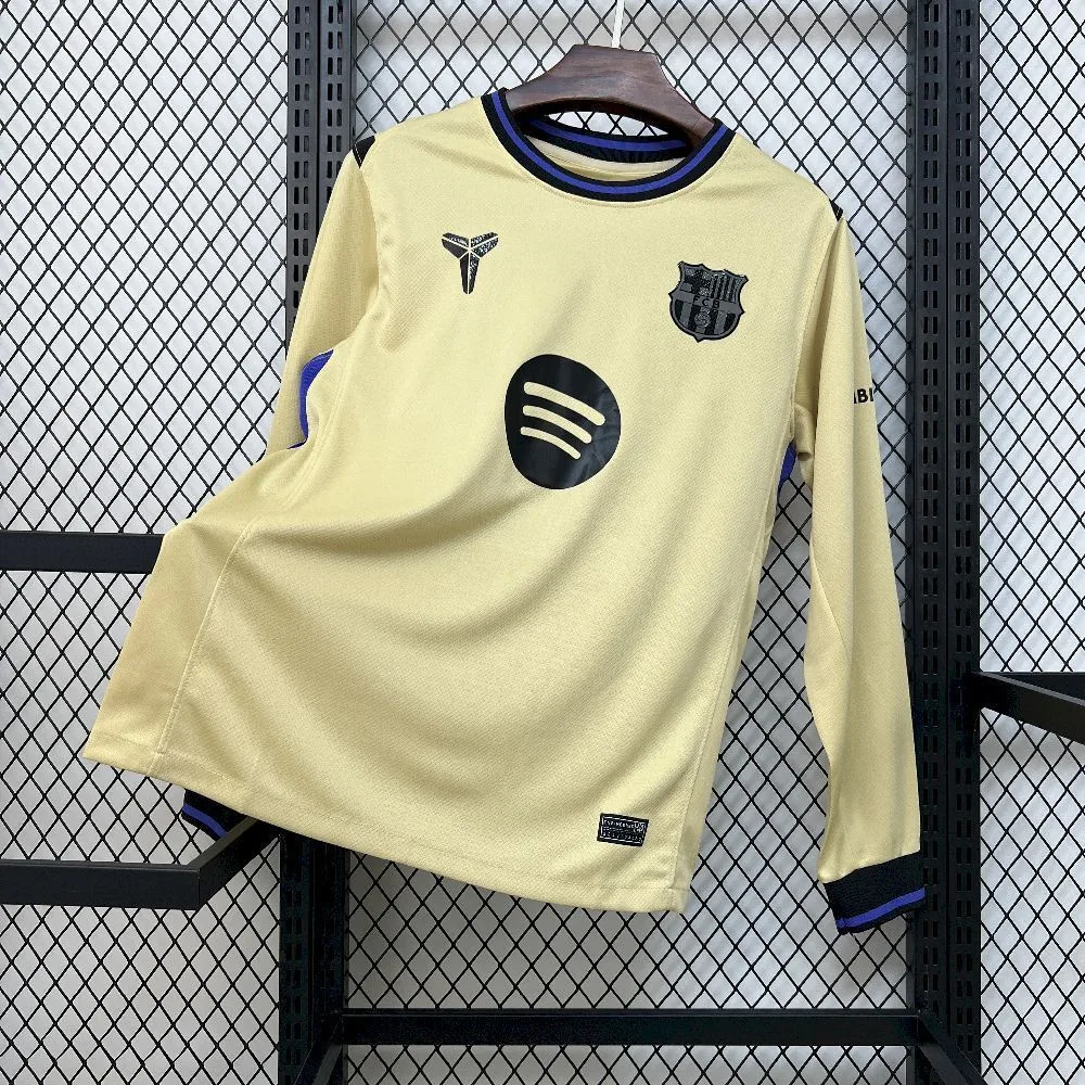 Mens Barcelona 2025/26 Away Long Sleeve Jersey, foto 1
