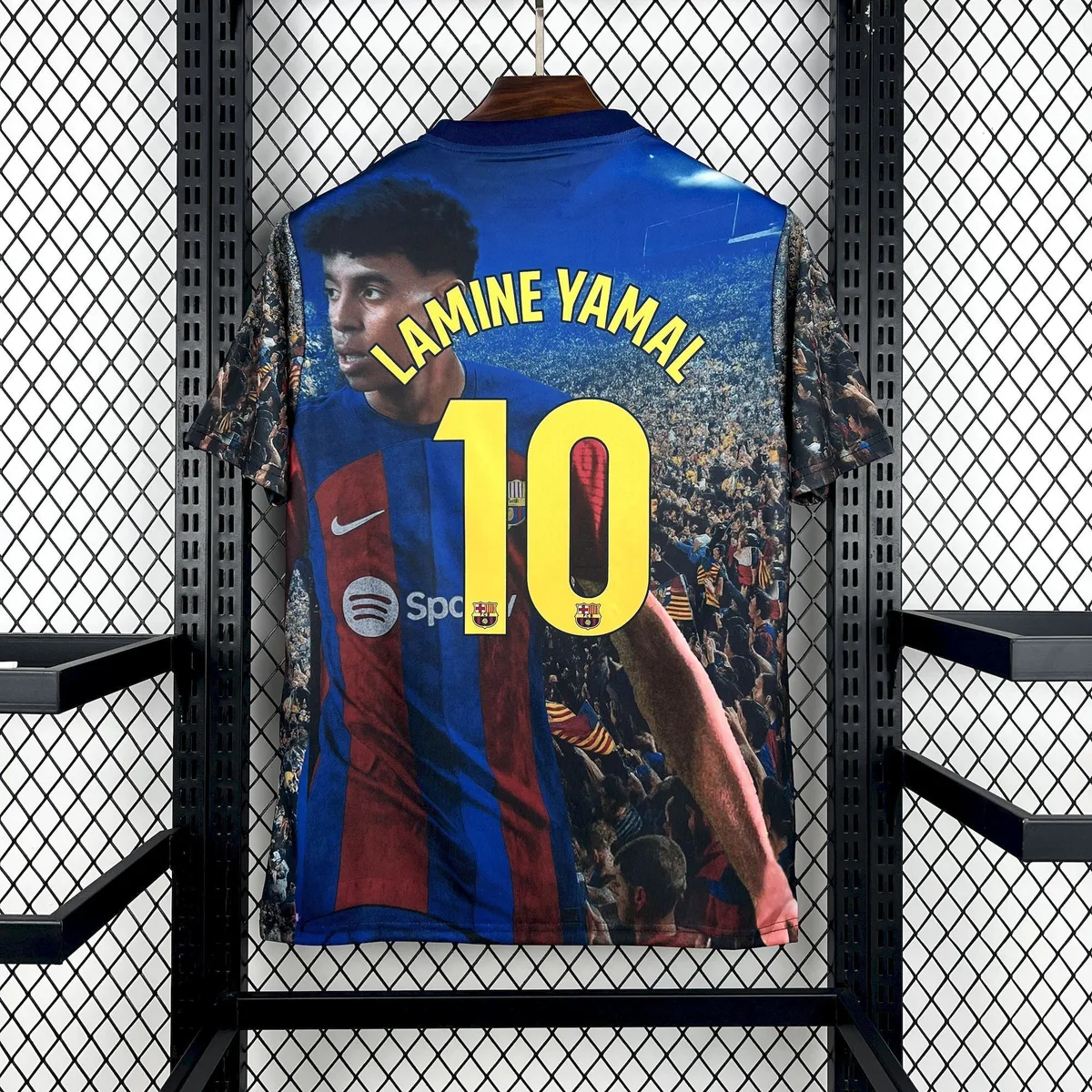 Mens Barcelona 2025/26 LAMINE YAMAL Special Jersey, foto 2