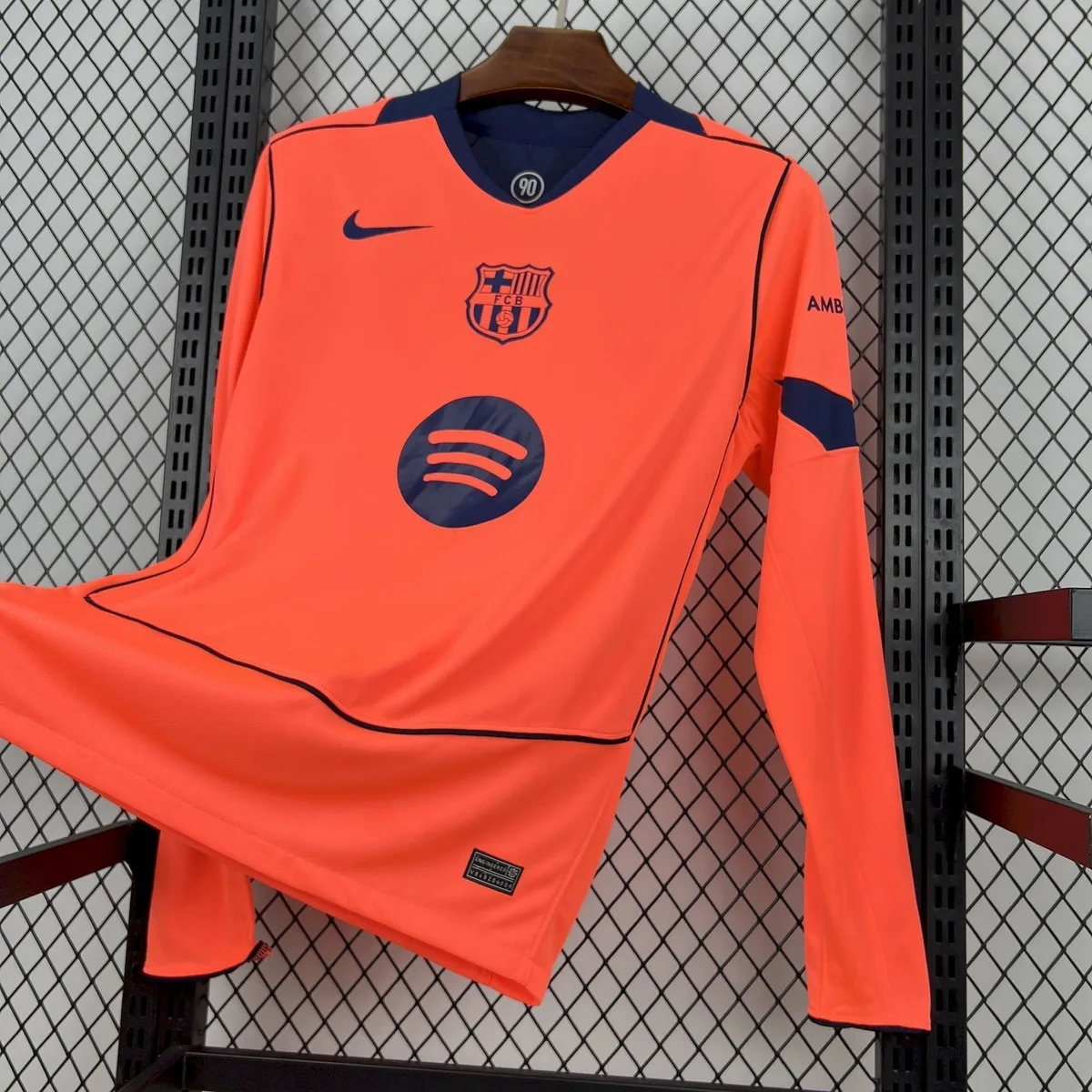 Mens Barcelona 2025/26 Third Long Sleeve Jersey, foto 3