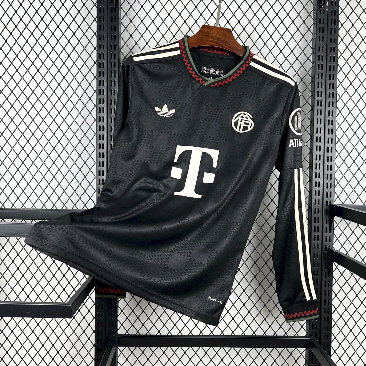Mens Bayern Munich 2025/26 Third Long Sleeve Jersey, foto 1