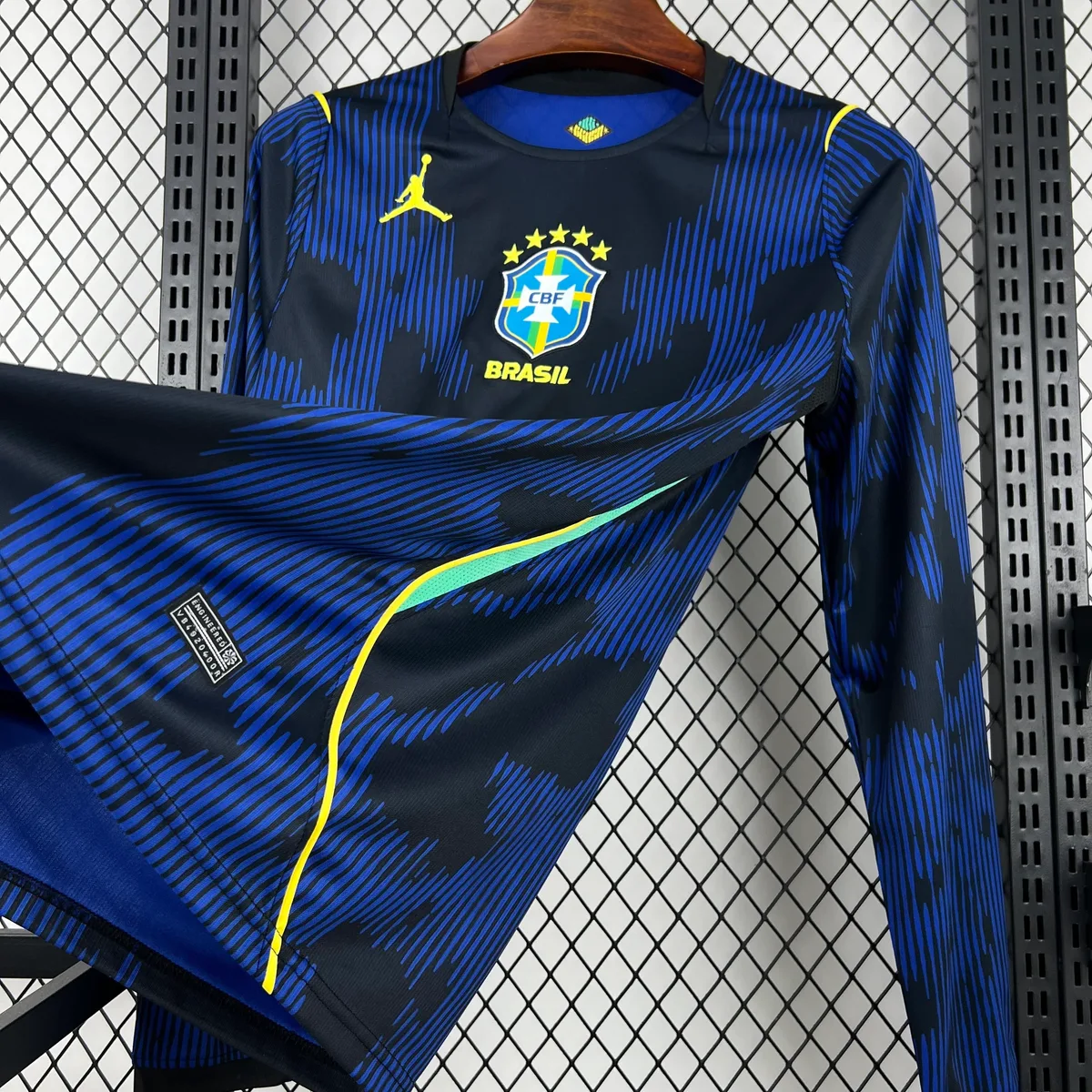 Mens Brazil 2026 World Cup Away Long Sleeve Jersey, foto 5