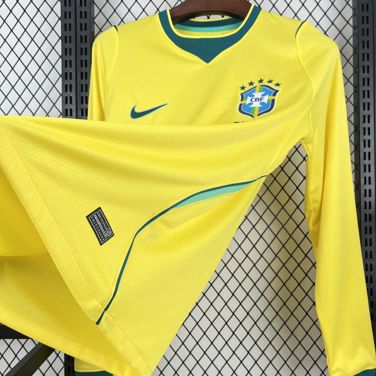 Mens Brazil 2026 World Cup Home Long Sleeve Jersey, foto 4