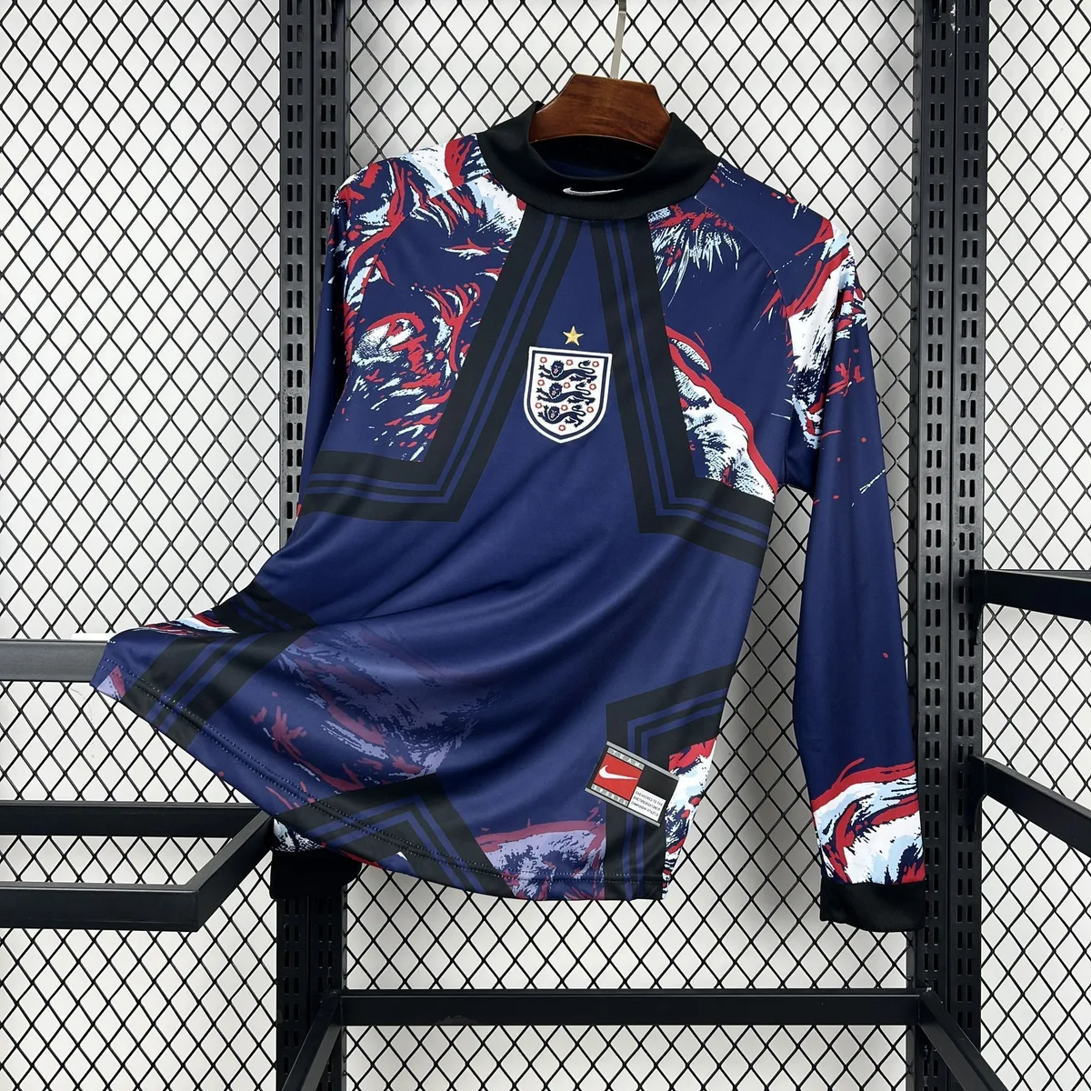Mens England 2026 Hollywood Goalkeeper Long Sleeve Jersey, foto 1