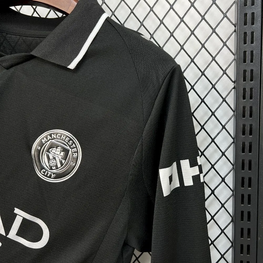 Mens Manchester City 2025/26 Away Long Sleeve Jersey, foto 4