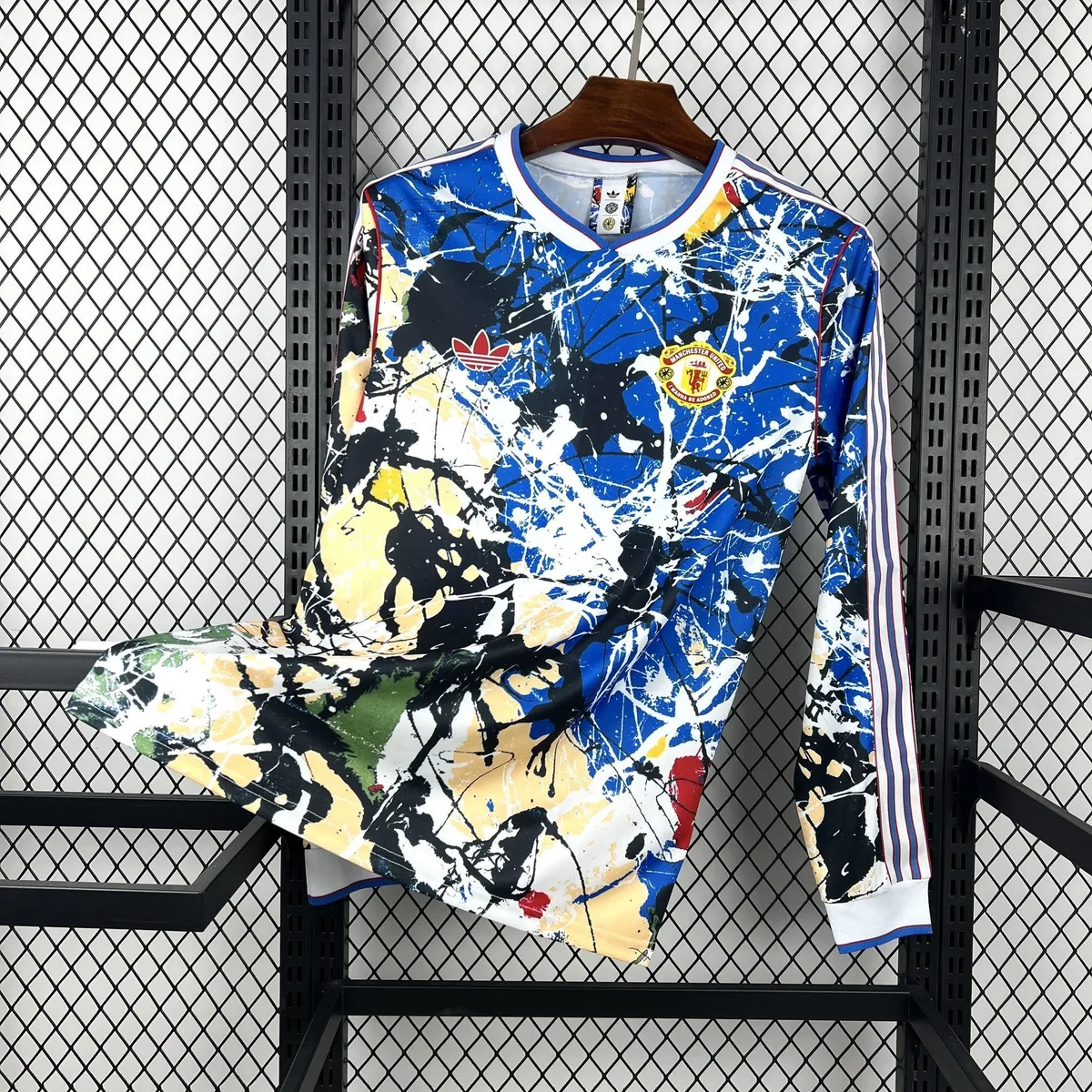 Mens Manchester United x Stone Roses 2025/26 Long Sleeve Jersey, foto 1