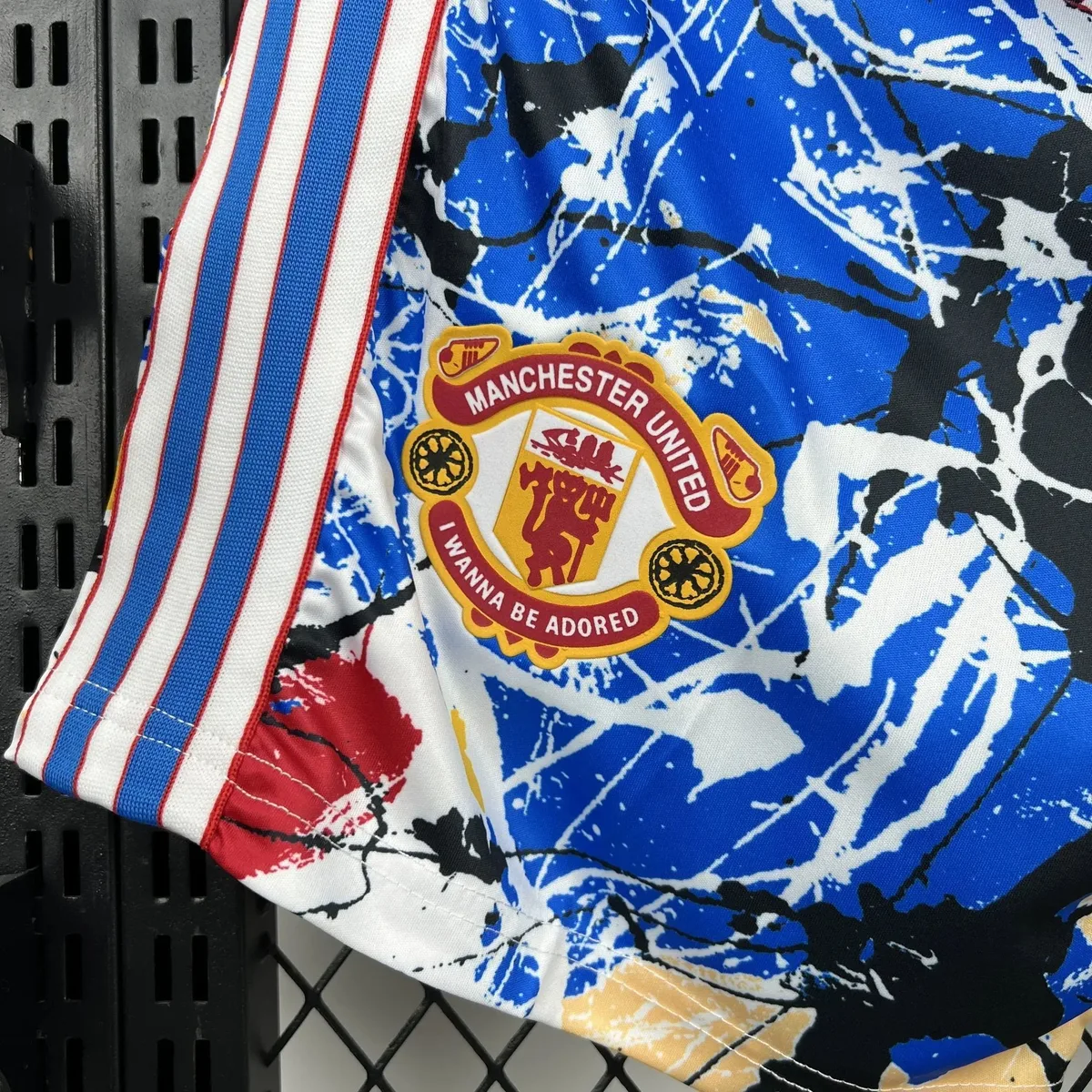Mens Manchester United x Stone Roses 2025/26 Shorts, foto 4