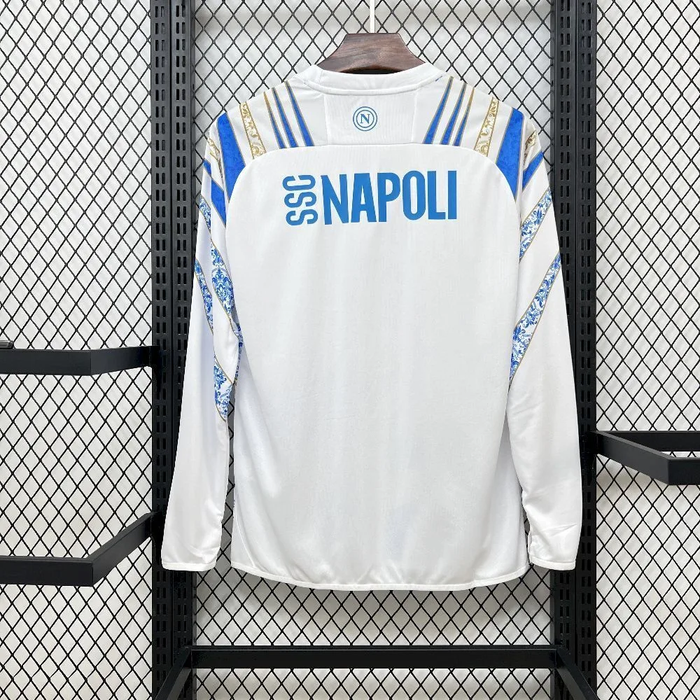 Mens Napoli 2025/26 Pre-Match Long Sleeve Jersey, foto 2
