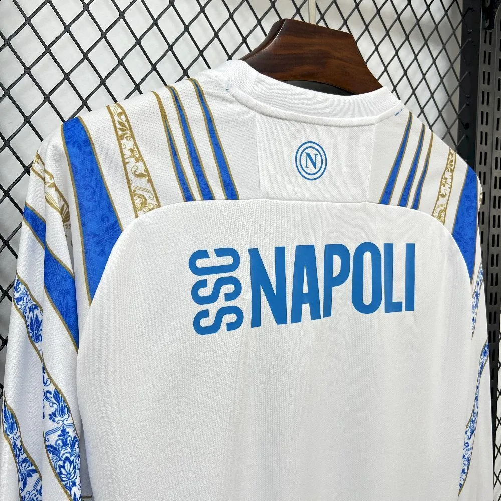 Mens Napoli 2025/26 Pre-Match Long Sleeve Jersey, foto 3
