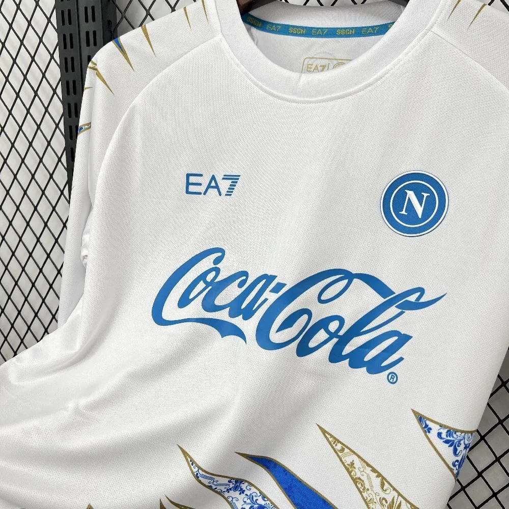 Mens Napoli 2025/26 Pre-Match Long Sleeve Jersey, foto 5