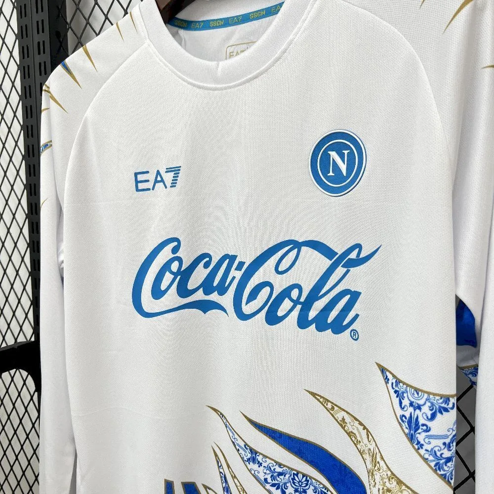 Mens Napoli 2025/26 Pre-Match Long Sleeve Jersey, foto 6
