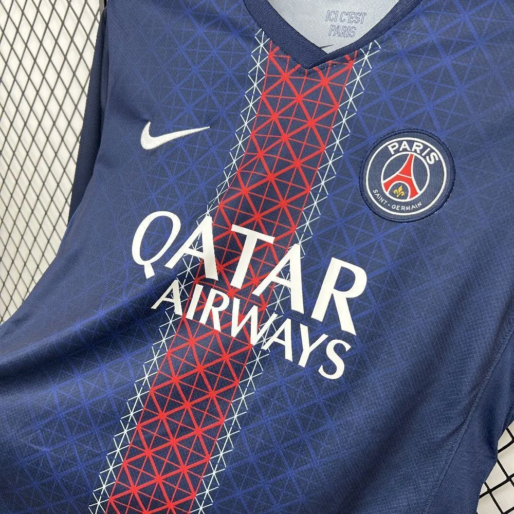 Mens Paris Saint-Germain 2025/26 Home Long Sleeve Jersey, foto 4