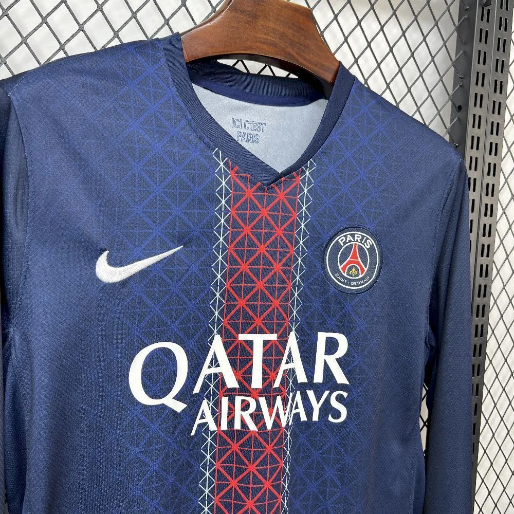 Mens Paris Saint-Germain 2025/26 Home Long Sleeve Jersey, foto 5