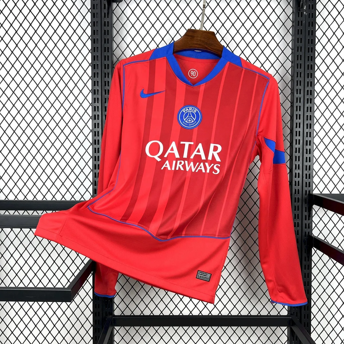 Mens Paris Saint-Germain 2025/26 Third Long Sleeve Jersey, foto 1