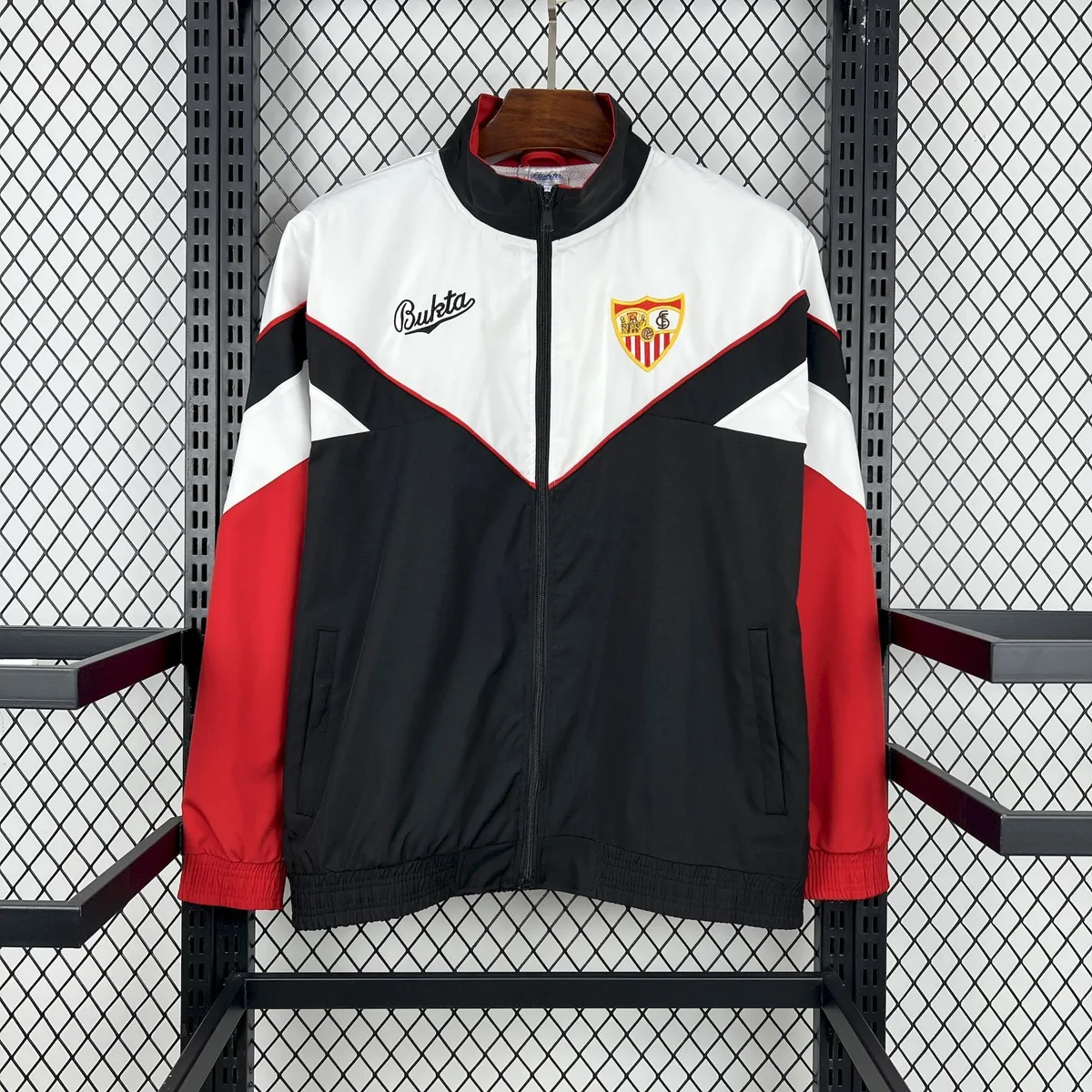 Mens Sevilla FC 2025 Retro Windbreaker, foto 1