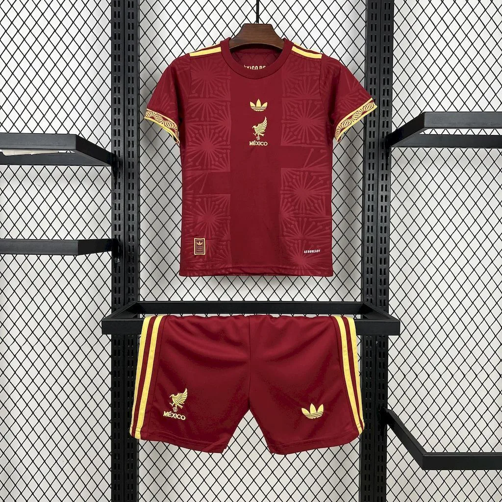Mexico 2025/26 Gold- Red Kids Kit, foto 1