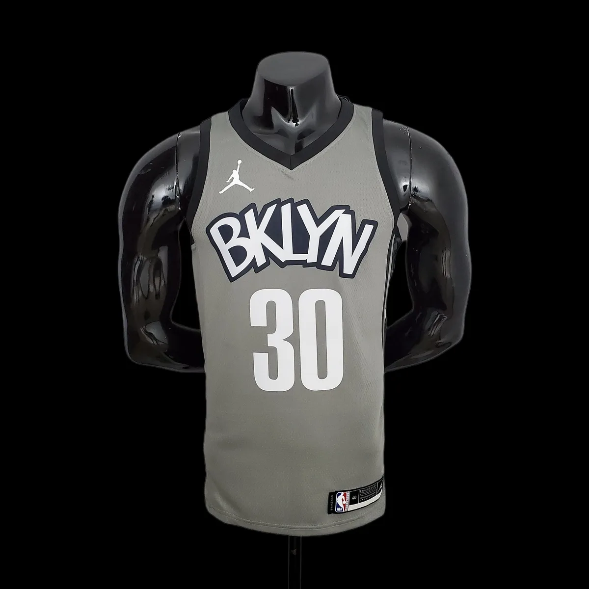 Nets Curry #30 Flyer Grey NBA Jersey, foto 1